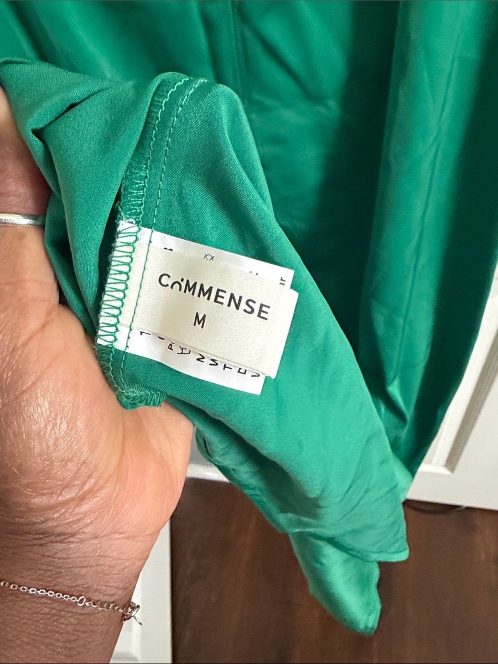 Commense Emerald Green Sleeveless Ruched Maxi Dress - Picture 5 of 7